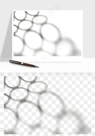 阴影植物窗户投影免抠元素