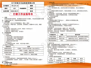 打磨工作业指导书