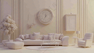 家装家居设计简约风室内装修摄影图