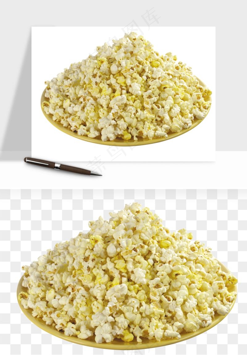 爆米花小吃png免抠