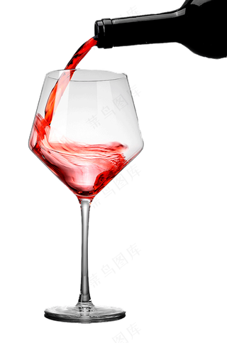 红酒杯与倒酒