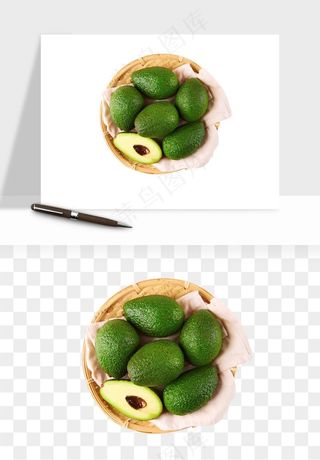 牛油果水果png免抠