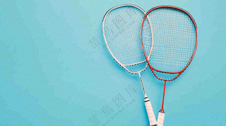 羽毛球竞技运动摄影图