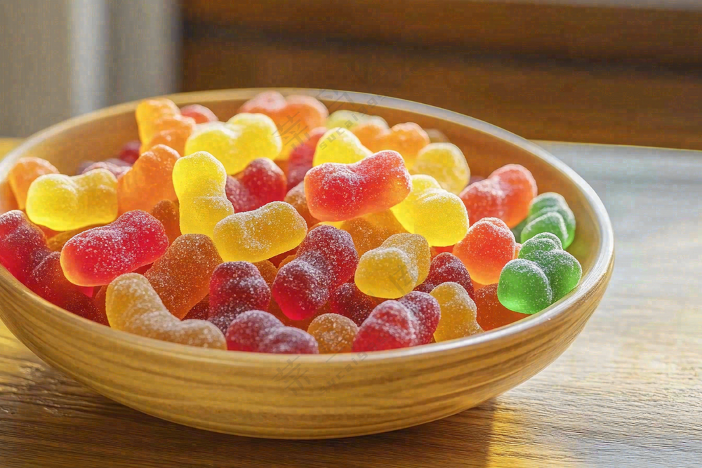 软糖糖果甜蜜美食摄影图