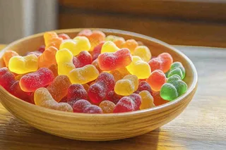 软糖糖果甜蜜美食摄影图