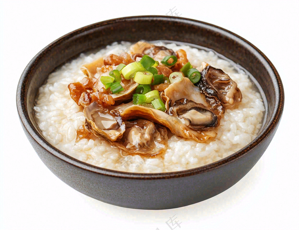 海鲜粥生活扇贝美食摄影图免抠