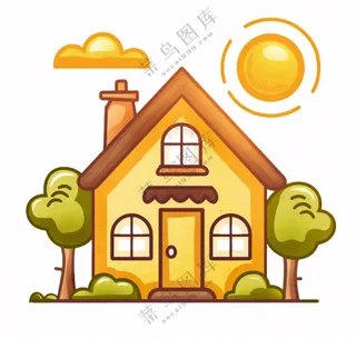 房屋小房子宠物家居卡通免抠