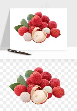 荔枝妃子笑水果png免抠