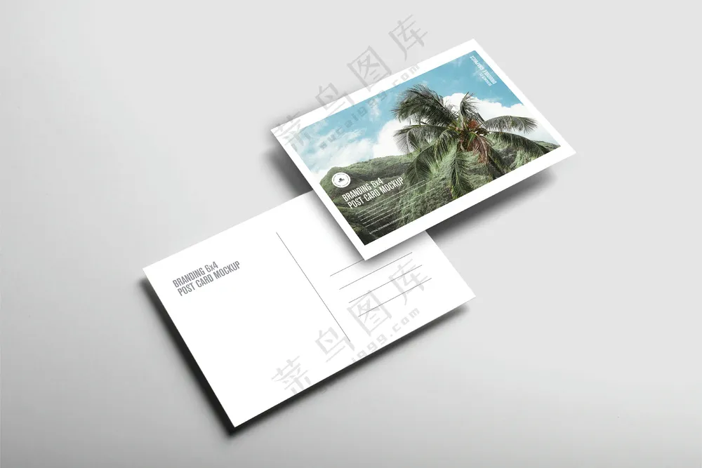 12明信片样机名片贺卡卡片请柬文创展示样机PSD素材