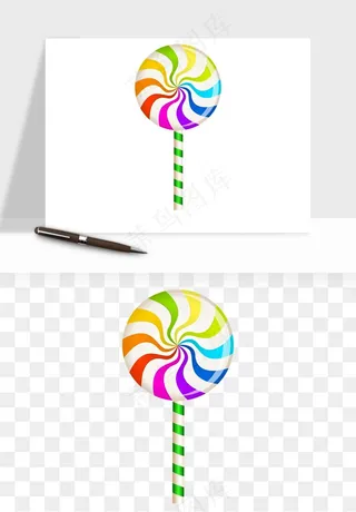 棒棒糖圈圈糖png免抠