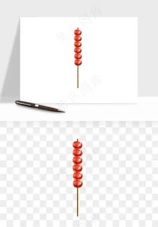 冰糖葫芦png免抠