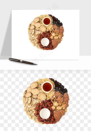 中药养生药材png免抠