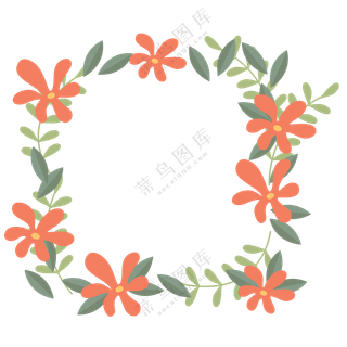 创意植物装饰框架 (1)