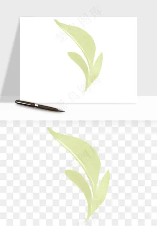 清新手绘植物png免抠