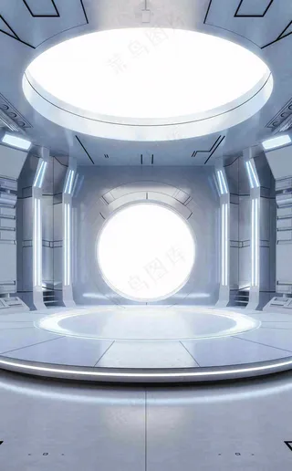 数码科技线光几何背景