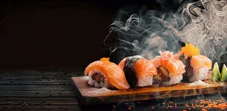 日韩料理美食摄影图背景