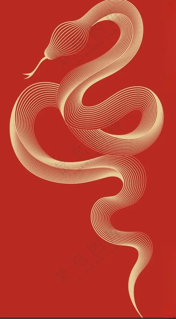 蛇年海报元旦海报设计