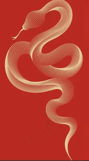 蛇年海报元旦海报设计