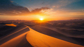 沙漠敦煌沙丘黄土大漠风光摄影图