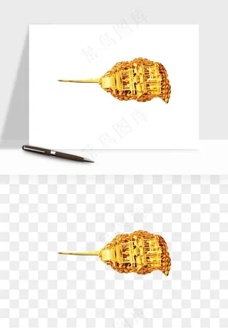 古风发簪头饰配饰png免抠