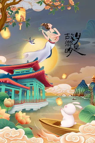 中秋节节日活动宣传海报