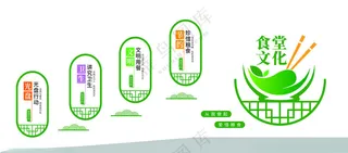 餐厅文化  食堂文化墙设计广告设计