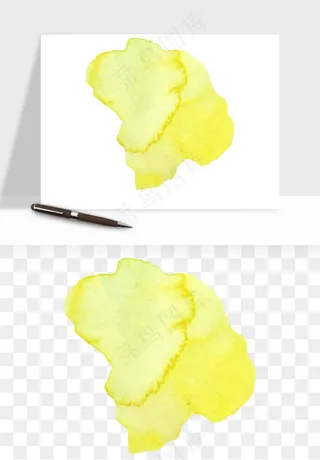 水彩泼墨涂鸦墨迹元素png免抠