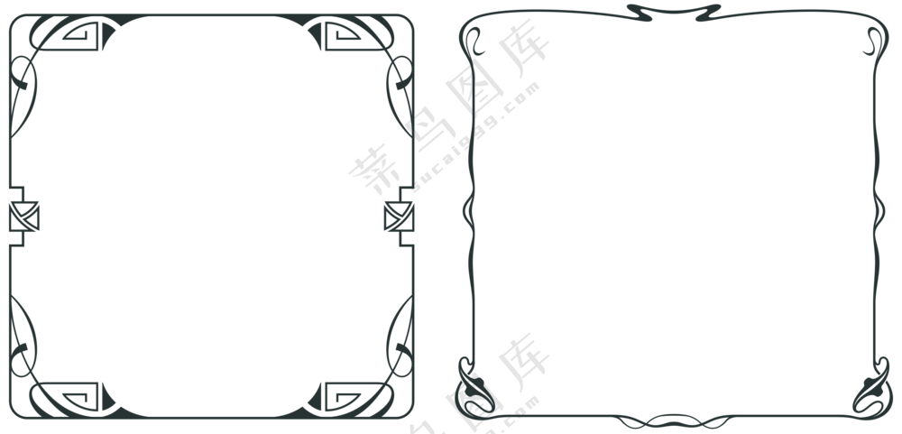 欧式花纹边框 (2)