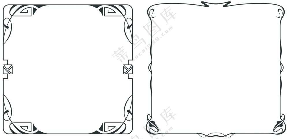 欧式花纹边框 (2)