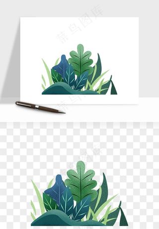 植物花卉边框装饰png免抠