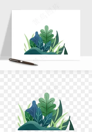 植物花卉边框装饰png免抠