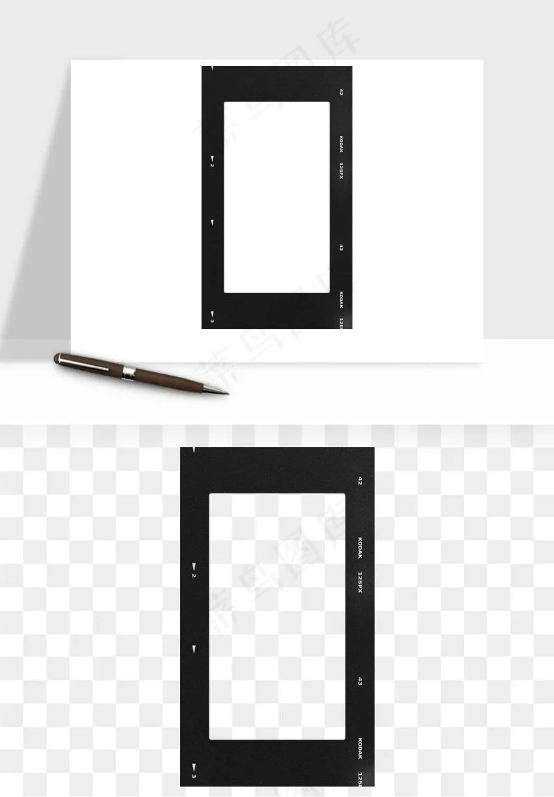 电影黑胶胶片元素png免抠