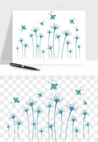 唯美蒲公英种子png免抠