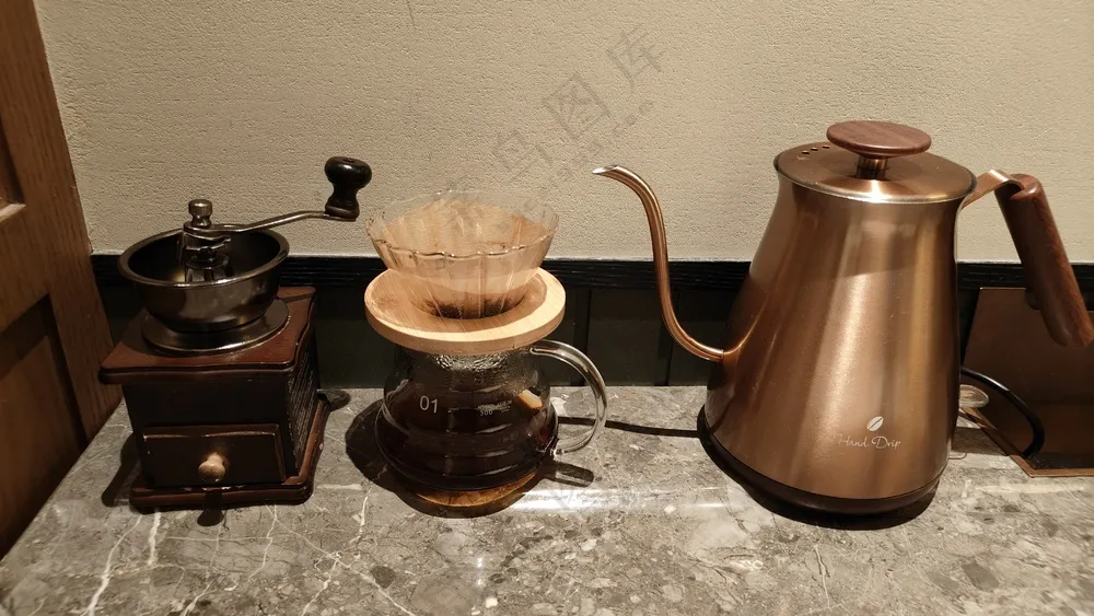 手冲咖啡壶，静物，摆设