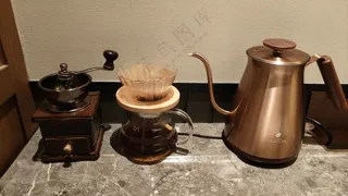 手冲咖啡壶，静物，摆设