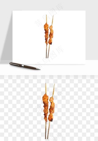 实物烧烤烤肉美食png免抠