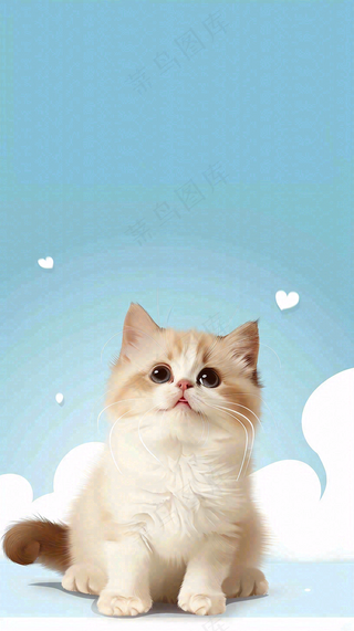 宠物常识宠物攻略猫狗卡通插画背景