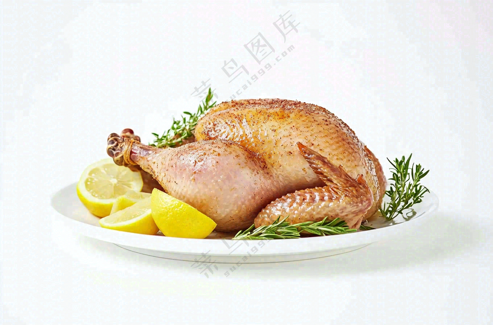 全鸡火鸡食物感恩节摄影图