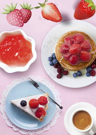 早餐下午茶点心海报