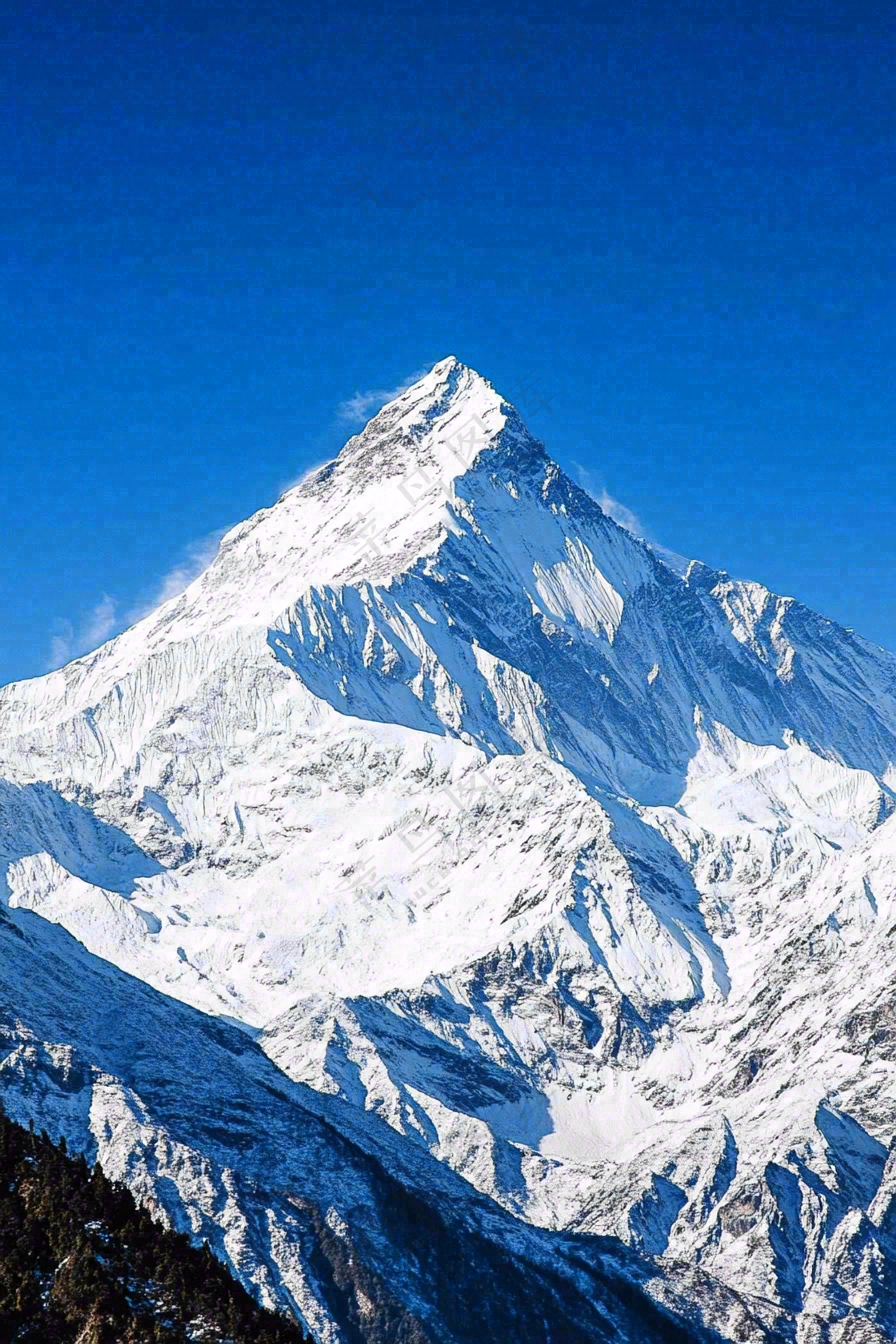 高原高山雪山风光风景摄影图
