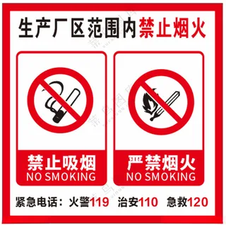 禁止烟火标识CDR