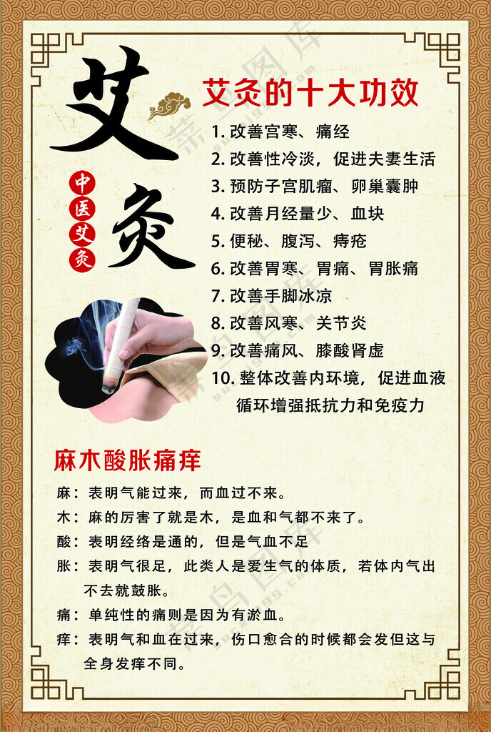 艾灸泡疹保健