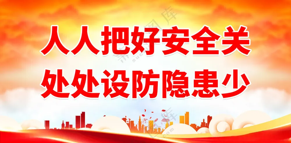安全生产月工地围墙安全生产知识海报