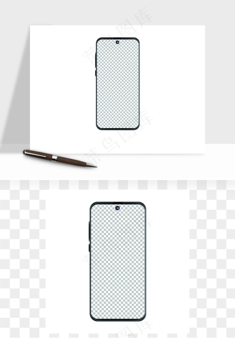 手机边框模型矢量png免抠
