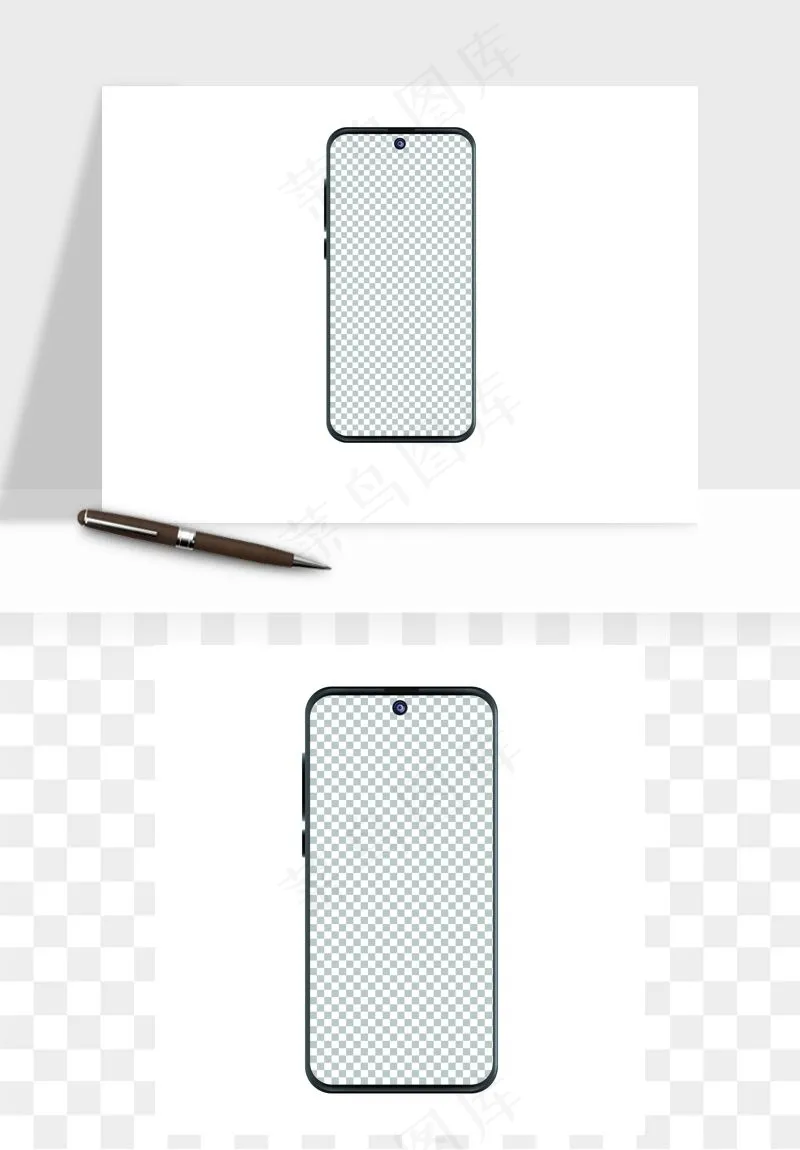 手机边框模型矢量png免抠