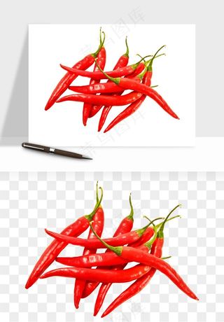红辣椒尖椒png免抠
