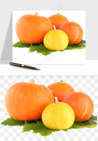 南瓜蔬菜png免抠