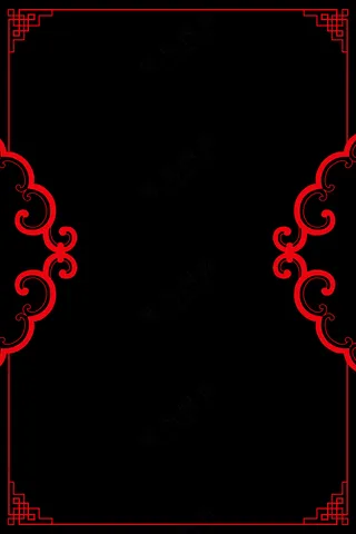中国风花边边框