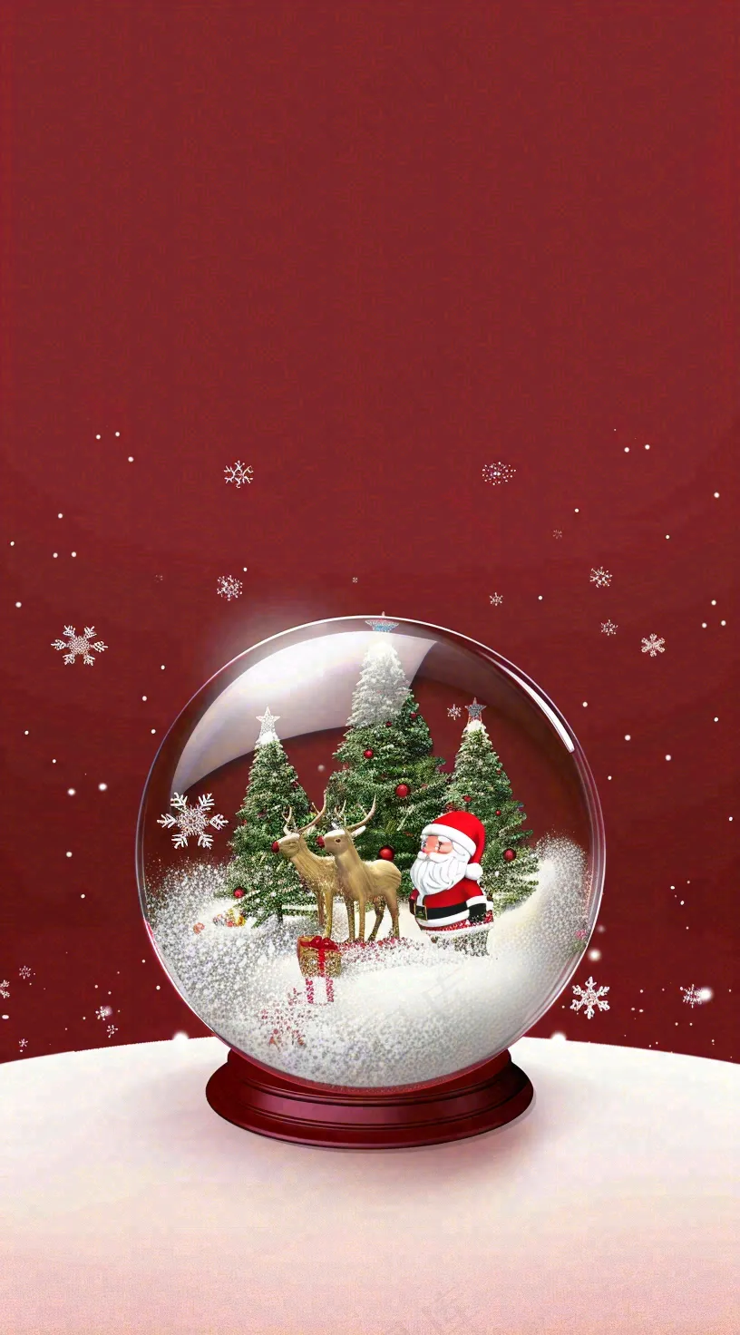 圣诞节卡通插画背景