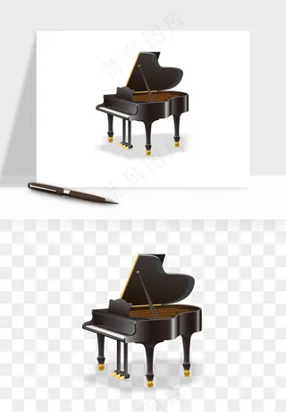 钢琴乐器琴键png免抠
